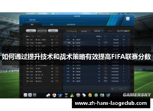 如何通过提升技术和战术策略有效提高FIFA联赛分数